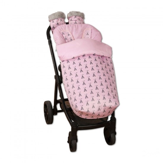 manoplas cremallera modelo polipiel gris [manoplascremallerapolipiel] -  36,76€ : Sacos silla paseo, Fundas para silla bebe
