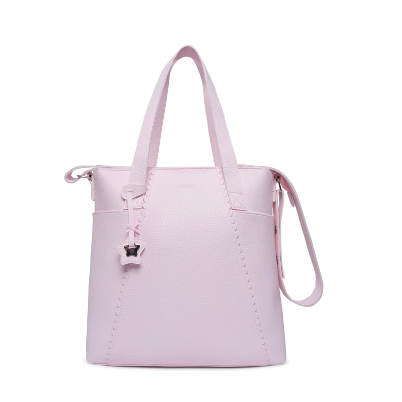 Bolso Panera + Cambiador Polipiel Love Rosa 