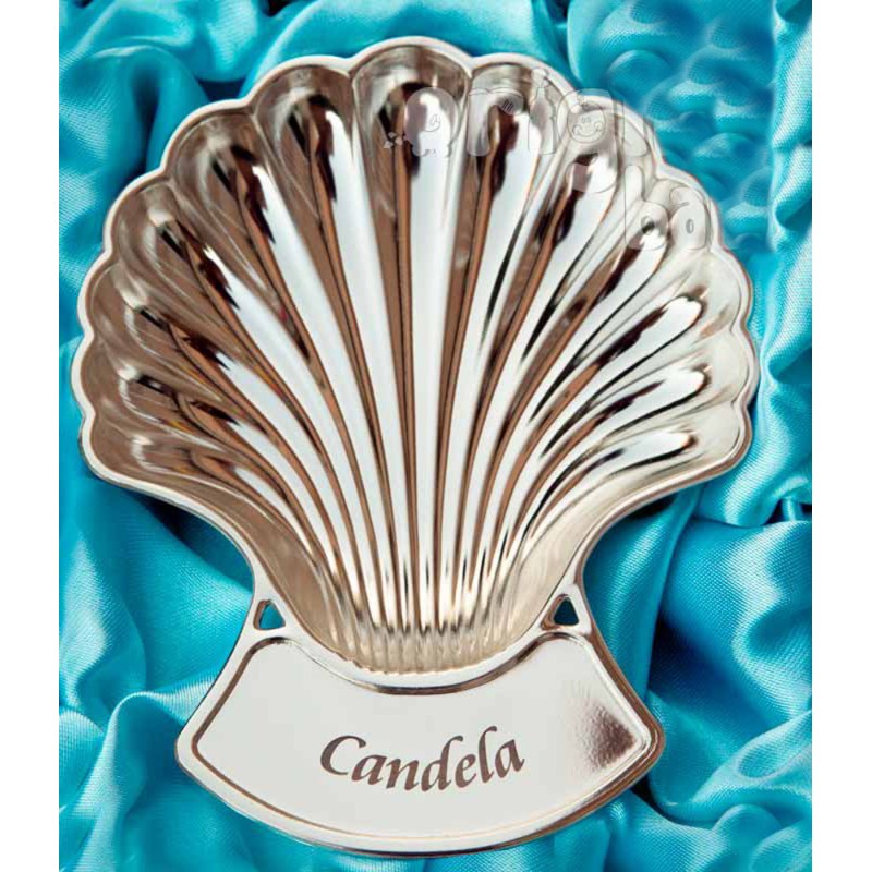 Silver plated baptism shell