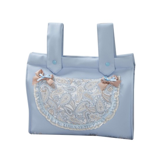 Sac de voyage en voiture baby similicuir candy blue